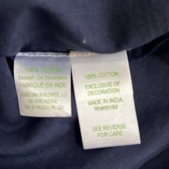 Lilly Pulitzer Size S Navy Blue and White Shirt - Picture 7 of 10